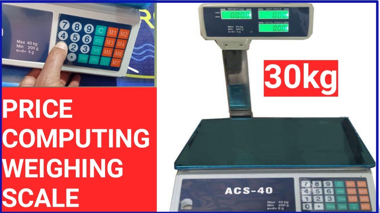 Digital Electronic Price Computing Scale 40kg Weighing Scale