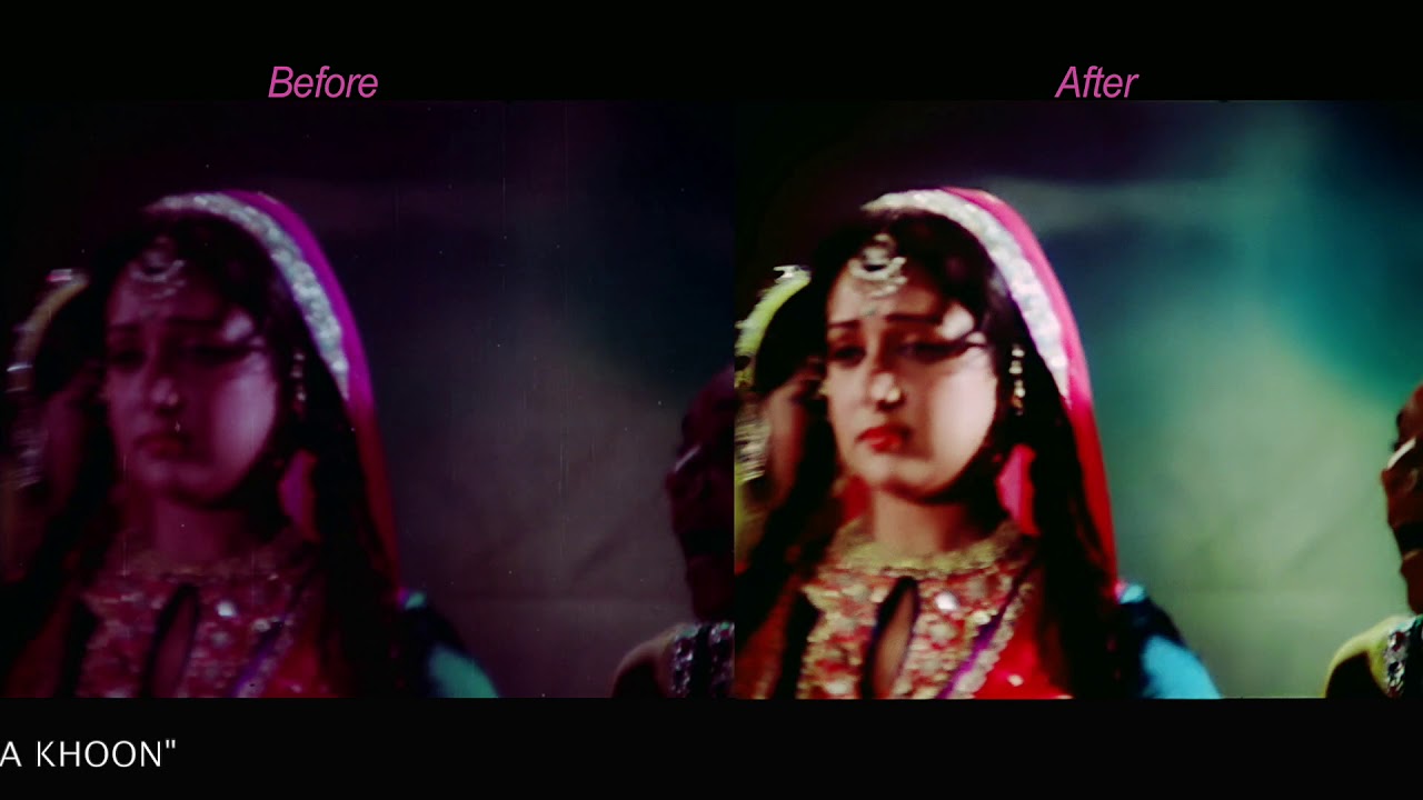 Apna Khoon - Restoration and Colouring (Before & After)