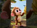 കുരങ്ങ് കുരങ്ങ് നൃത്ത ഗാനം - Playful Little Monkey Song | Nursery Rhymes for Kids | Kids | Shorts