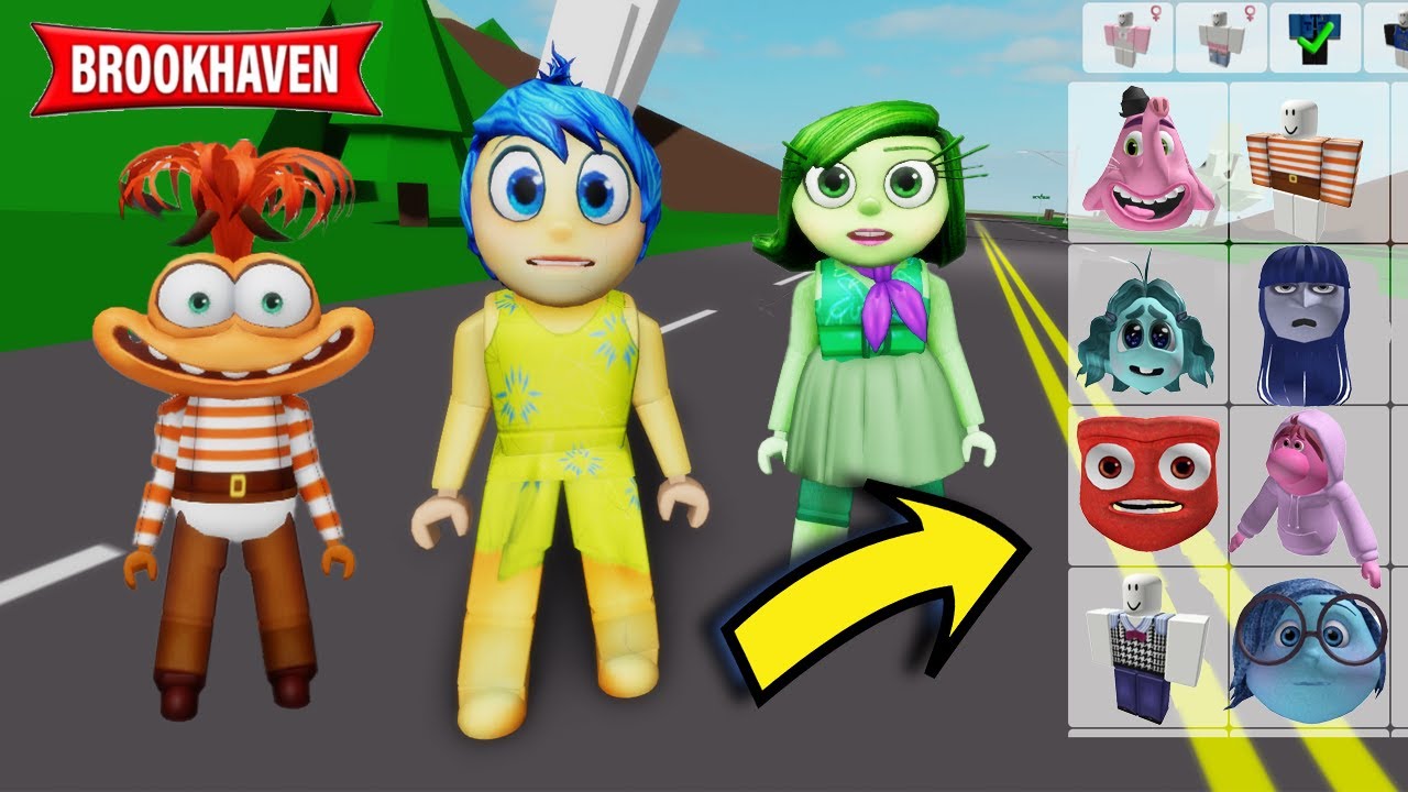 HOW TO TURN INTO INSIDE OUT 2 in Roblox Brookhaven ๐กRP! ID Codes - YouTube