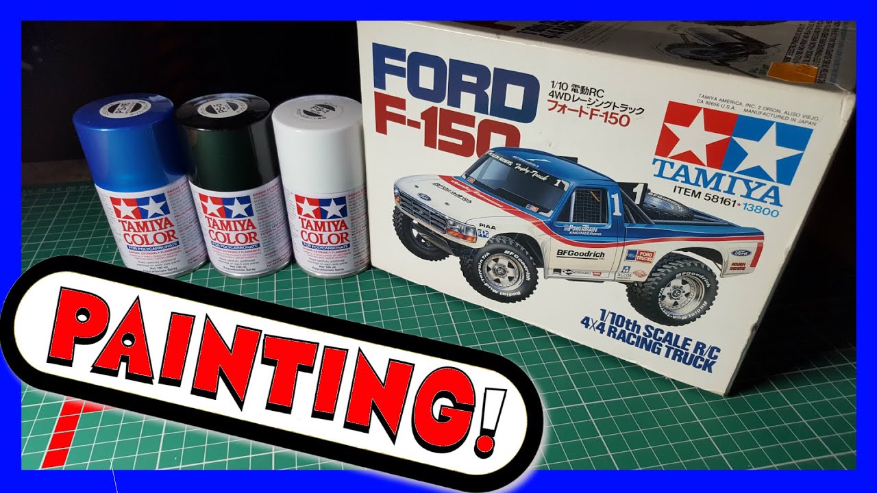 (Painting) Tamiya Ford F150 RC 1/10 58161 TA02 part 3