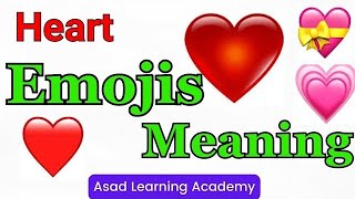 Whatsapp Heart Emojis | Emoji Meanings | emoji ka matlab | emoji pictures |