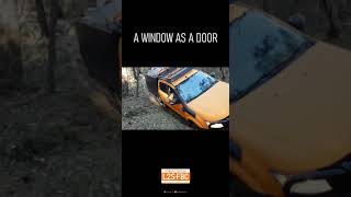 A window becomes a door