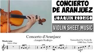 Free Sheet  Concierto De Aranjuez  Joaquin Rodrigo