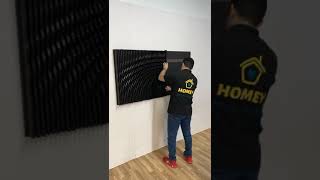 DIY Energy Wave Design 3D Wall Panels | Glossy Parametric Wall Art