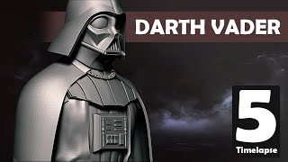 DARTH VADER (Star Wars) | Zbrush Sculpt Timelapse 5 | Sergio Hualde