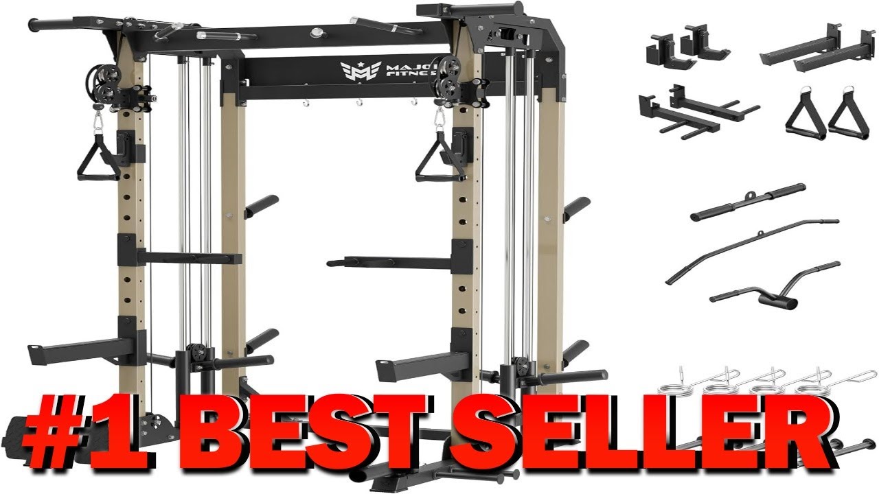 Силовая рама MAJOR FITNESS F22, грузоподъемность 1600 фунтов, универсальная стойка для приседаний...