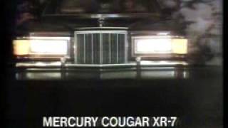 Mercury Cougar XR7 1978 commercial