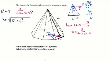 Surface area of an octagonal pyramid | Geometry (TX TEKS) | Khan Academy