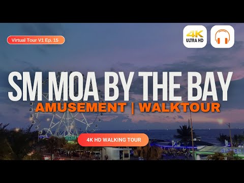 [4K] SM by the Bay Amusement Park in Mall of Asia (MOA) Philippines | WalkTour