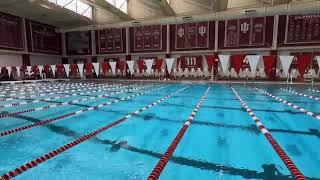 Blake Pieroni (Near Lane) and Zach Apple (Far Lane) Race in 50 Yard Free