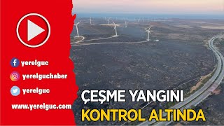 Çeşmedeki̇ Yangin İçi̇n Eki̇pler Seferber Oldu