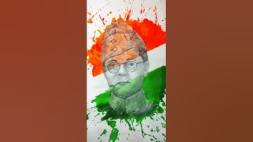 Neta Ji subhash chandra bose Drawing ||  Independence day drawing #india #independenceday