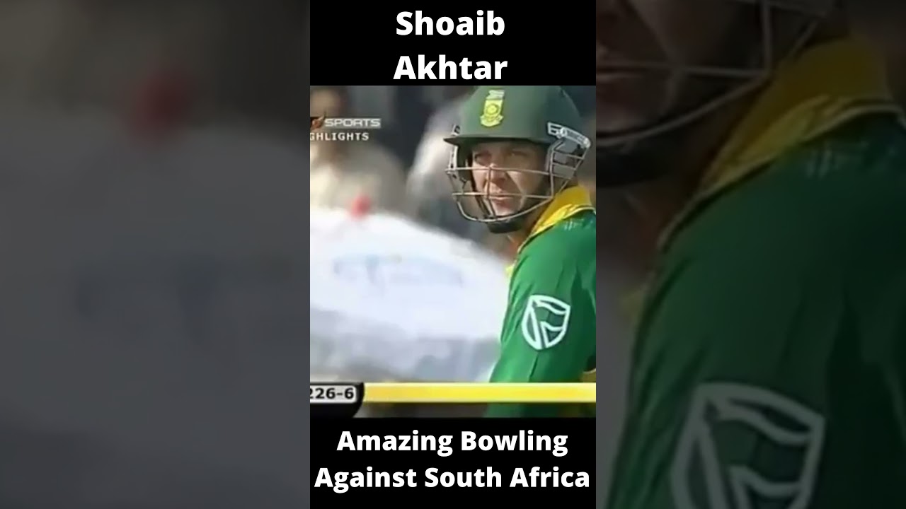 Shoaib Akhtar Fast and Furious Swing Bowing VS South Africa 😠😠😠 