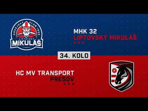34.kolo MHk 32 Liptovský Mikuláš - HC MV Transport Prešov HIGHLIGHTS