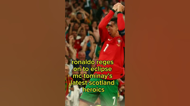 Cristiano ronaldo strikes late for portugal to break scotland hearts 😯 #sport news