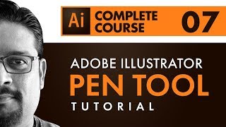 Adobe Illustrator CC 2018 Tutorial | Pen & Curvature Tool | Graphic Design In HIndi / Urdu