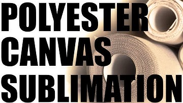 How to sublimate a photo on canvas - easy tutorial for testing polyester canvas
