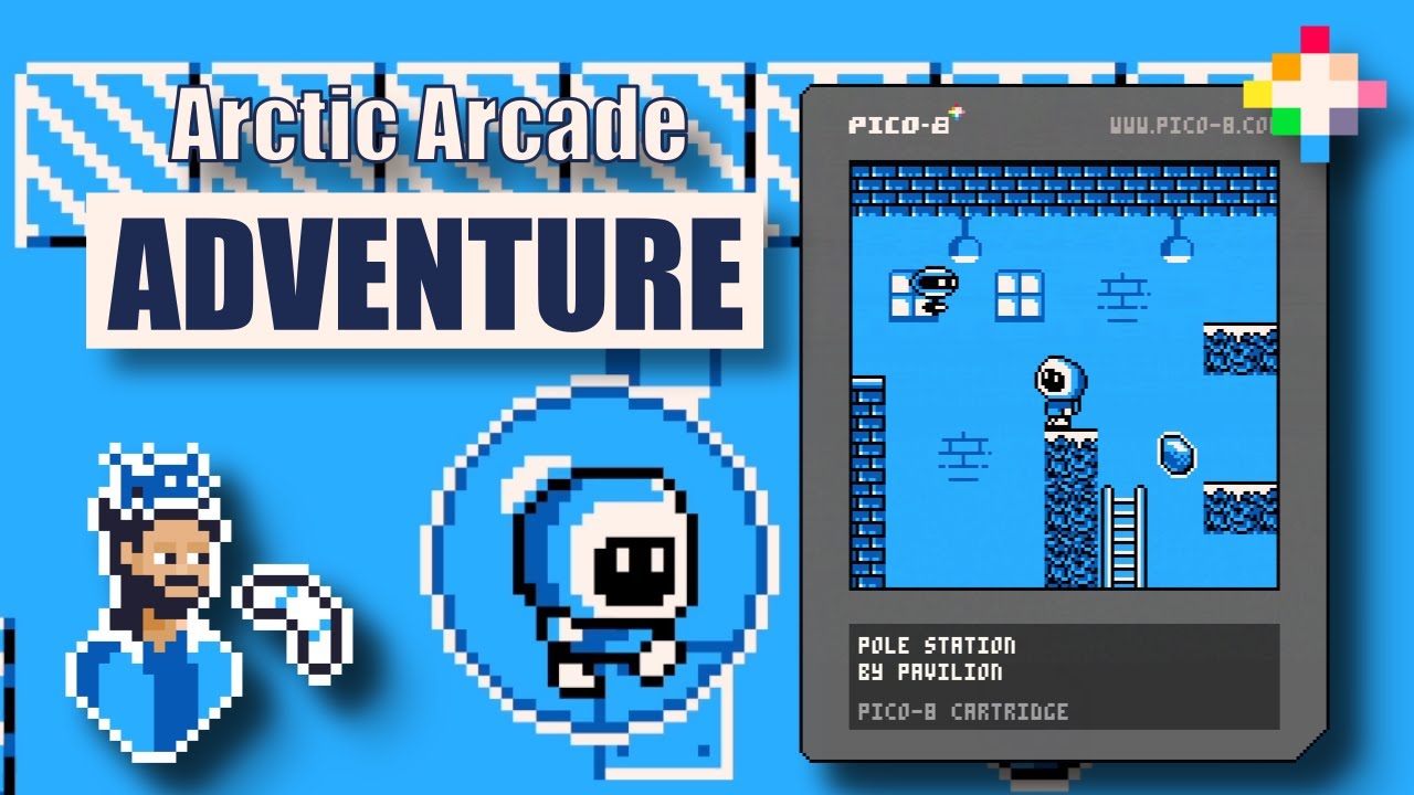 Having a Chill time in this platformer | Pole Station | PICO-8 Game