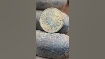 1865 IHC 158 year old coin found while metal detecting.  #short