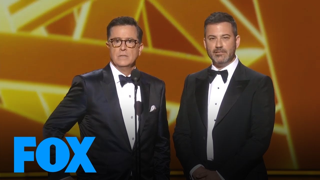 Jimmy Kimmel & Stephen Colbert Are Peeved There's No Host | EMMYS LIVE! 2019