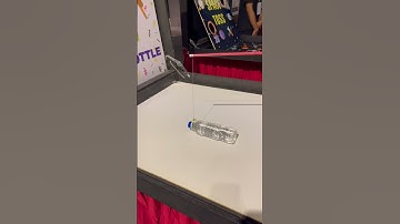 Stand a bottle carnival game~ how to do it…..😅