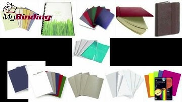 Thermal Binding Covers: Here Is An Outline of The Many Choices.