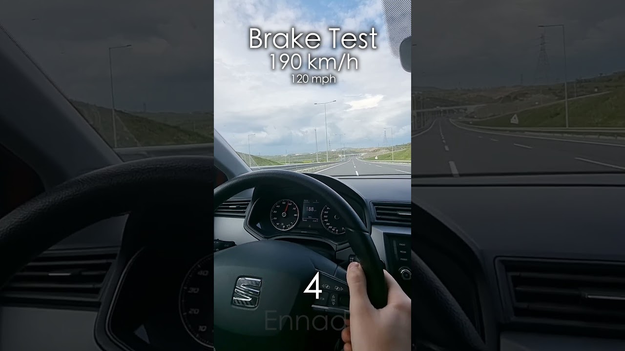real BRAKE TEST 190 KM/H!