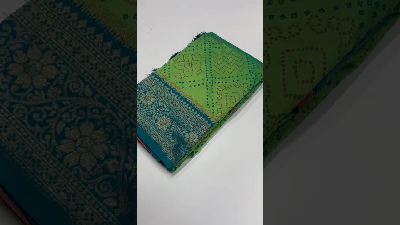 Premium Bandhani Patola Zari Woven Saree