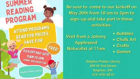 Come join us for the Summer Reading Program this year with our theme: All Together Now.