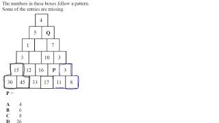 Selective Test 2 - Maths Q. 31
