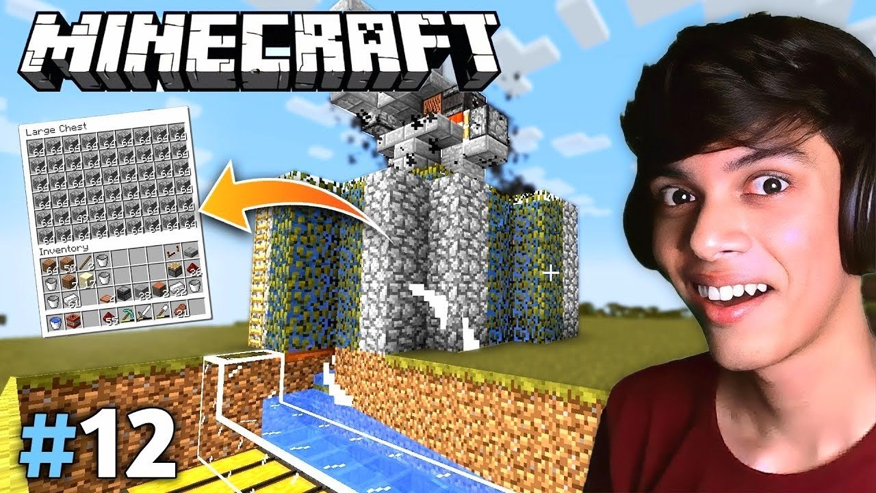I MADE AN ADVANCED & FULLY AUTOMATIC COBBLESTONE FARM IN MY WORLD ...