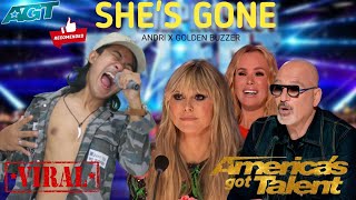 Very Extraodinary Singer In The World Makes The Judges Shock With The Song She's Gone | AGT 2023