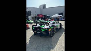 Audi R8 GT2 and Lamborghini Super Trofeo Startup | Long Beach Grand Prix Pit Lane