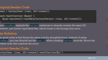 Resolving the Foreign Key Issue When Using Relationships in Laravel Seeders
