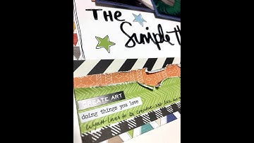 Scrapbook Process Video: The Simple Things ***Jessica Grace***