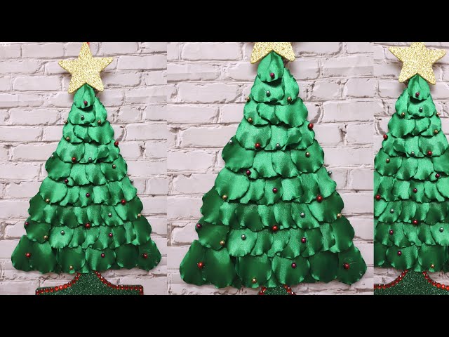 Foil Relief Christmas Tree - Easy DIY Decor • Craft Passion