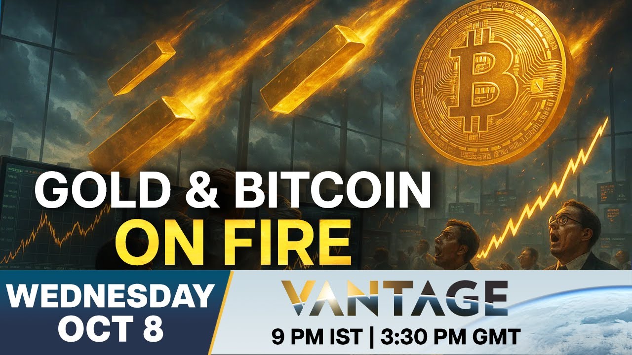 LIVE: Gold and Bitcoin Hit Record Highs as Investors Fear Global Uncertainty | Vantage on Firstpost
