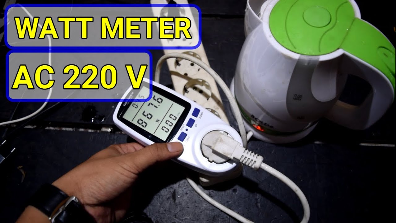 WATT METER ALAT  PENGUKUR  DAYA  LISTRIK  220V AC VOLT 