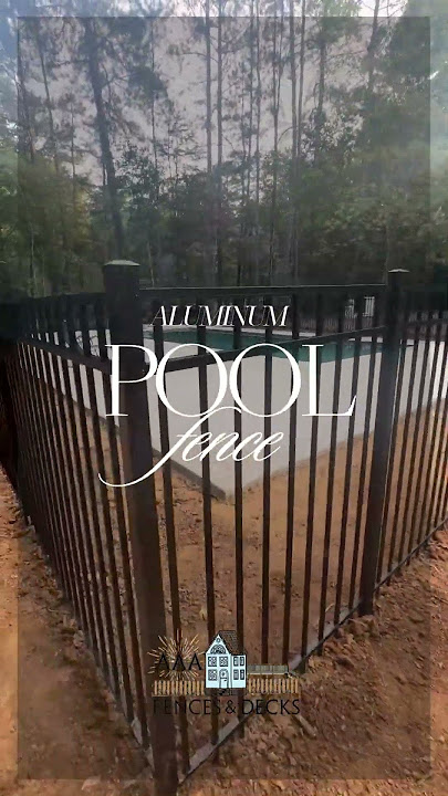 Check out our stunning black aluminum pool fence, blending style and safety seamlessly!