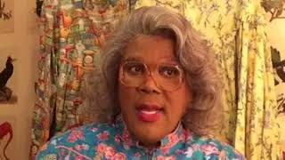 Tyler Perry was live, Did you hear Madea's Halloween party tips? #Boo2