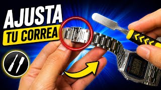 Cómo AJUSTAR la correa de Casio Vintage A158W ⌚ | Paso a paso