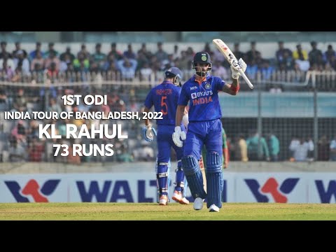 KL Rahul's 73 Runs Against Bangladesh || 1st ODI || India tour of Bangladesh 2022
