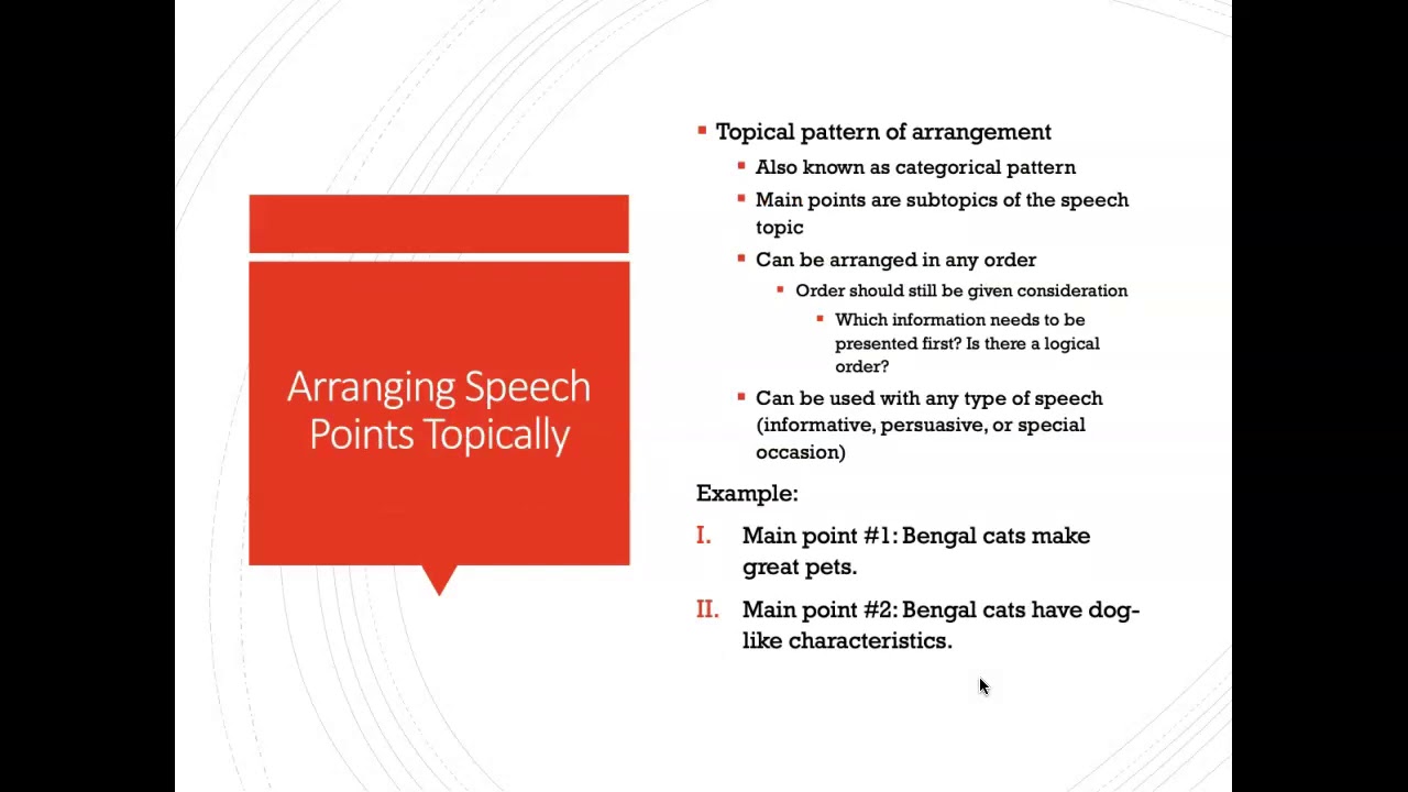 types of speech writing