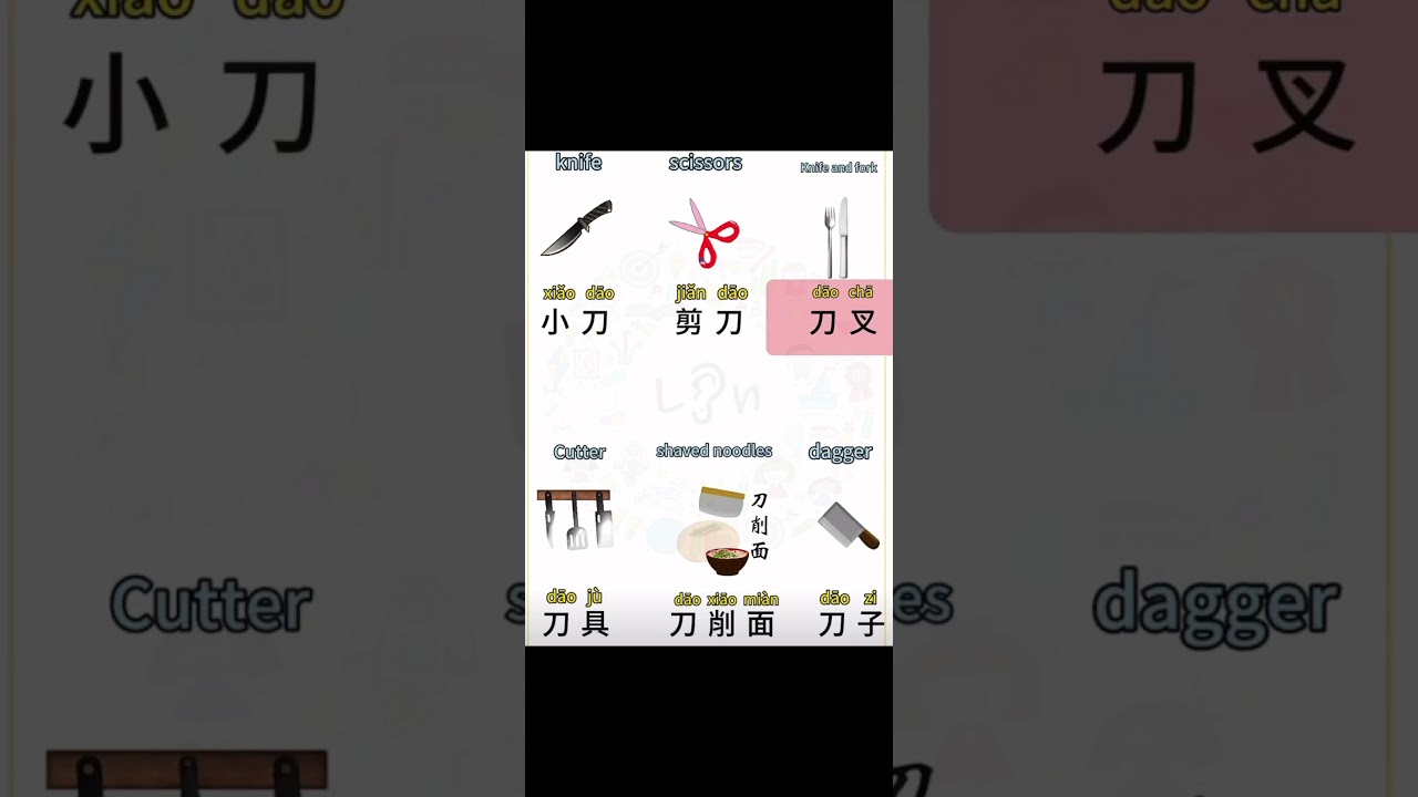 House tool items in Chinese. Learn Chinese the fun way with me 