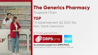 TGP (The Generics Pharmacy) TV Ad Q2 2023 30s with Sarah Geronimo (Philippines)