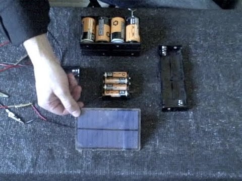 Homemade Battery Charger - solar powered! - fast charge (AA,AAA,C,D 