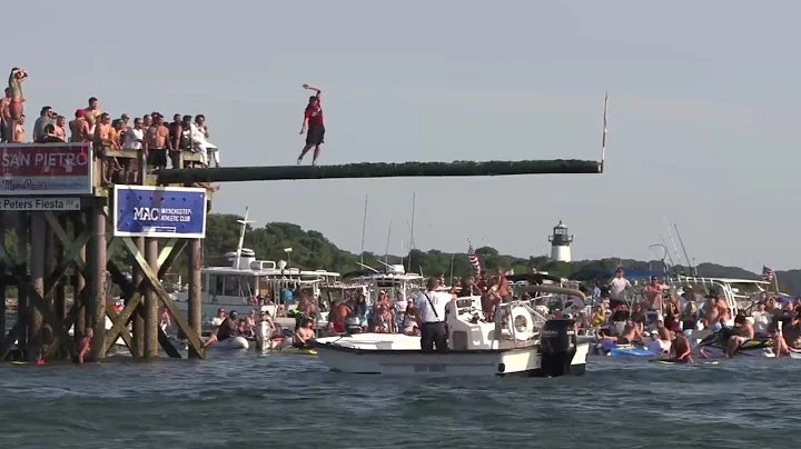 Derek Hopkins 2022 Sunday Greasy Pole Champion