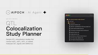[AIPOCH] Medical Research Skill for AI Agents - QTL Colocalization Study Planner
