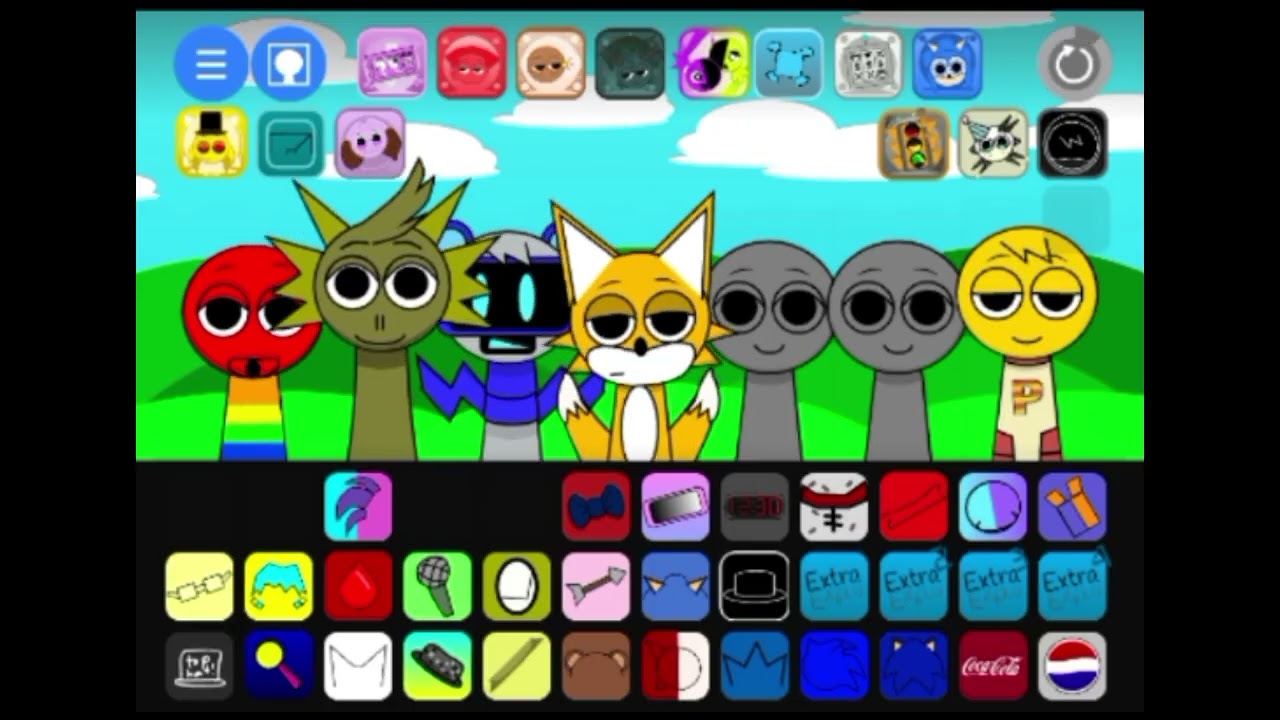 Playing "Sprunki Deluxe + Your OCS!" 